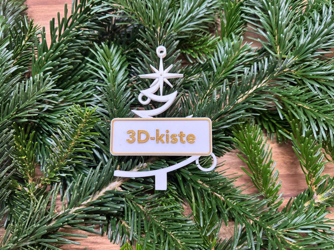 Personalisierter Christbaumschmuck - 4Set - Weihnachtsbaum