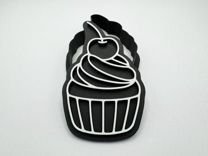 Keksausstecher - Cupcake mit Kirsche