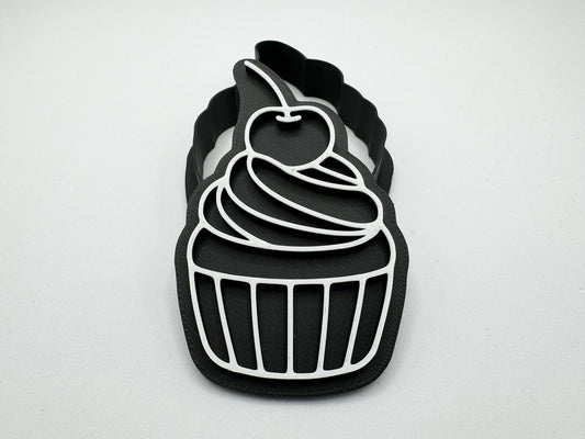 Keksausstecher - Cupcake mit Kirsche
