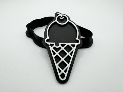 Keksausstecher - Eis mit Kirsche