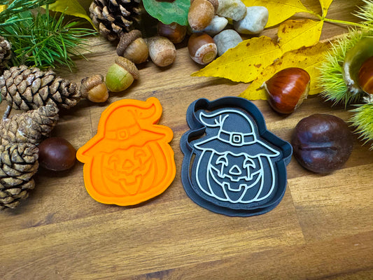 Keksausstecher - Halloween-Kürbis mit Hut