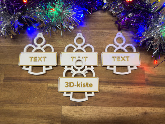 Personalisierter Christbaumschmuck - 4Set - Engelchen