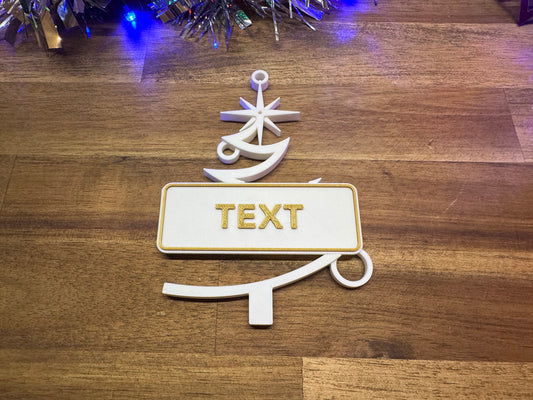 Personalisierter Christbaumschmuck - Weihnachtsbaum