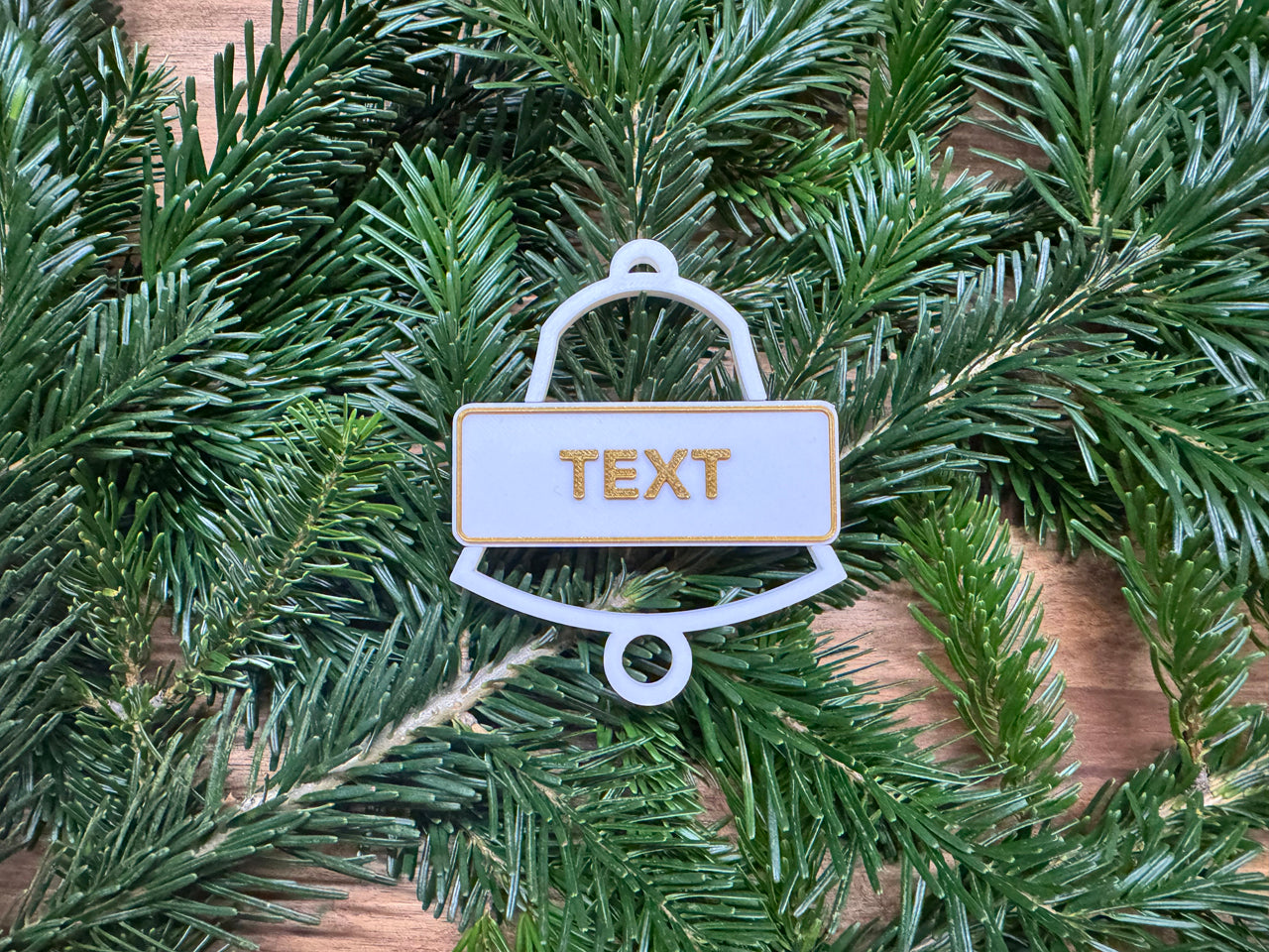 Personalisierter Christbaumschmuck - 4Set - Glöckchen