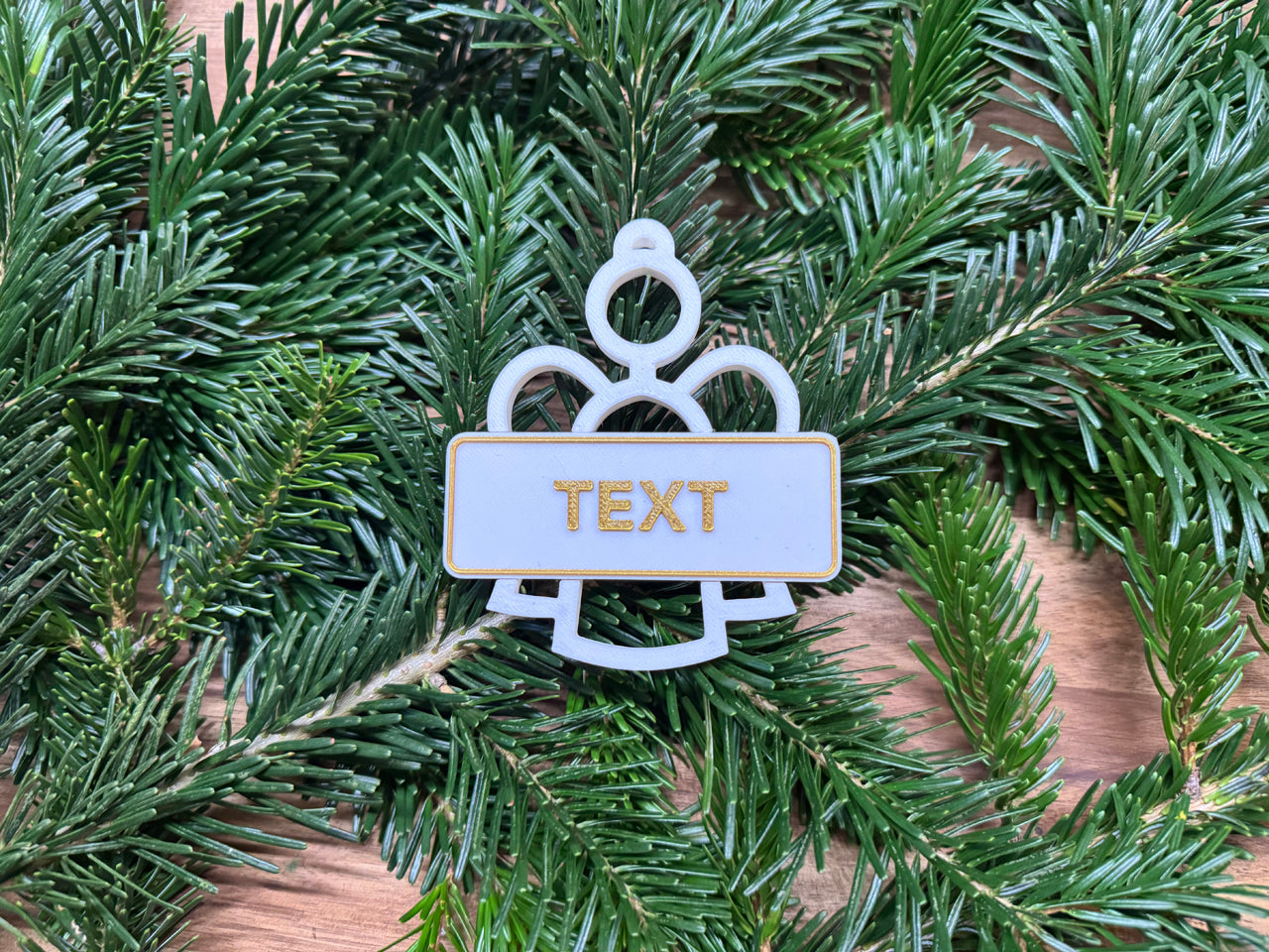 Personalisierter Christbaumschmuck - 4Set - Engelchen