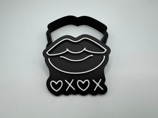 Keksausstecher - Lippen mit XOXO