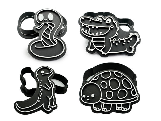Keksausstecherset - Reptilien